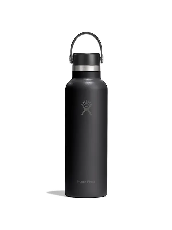 Hydro Flask 21oz (621ml) Standard Mouth Bottle - Black Image 1