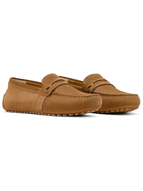 Ariat Women's Selene Driving Shoes - Caramel Suede Image 1