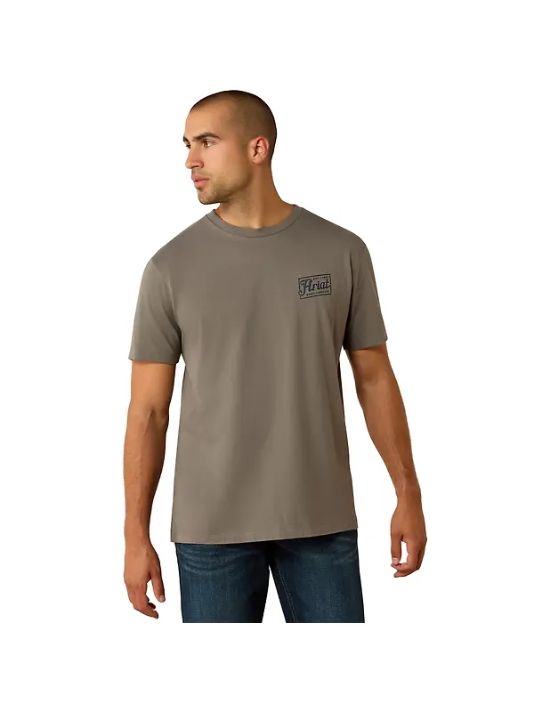 Ariat Men's Paintriot Classic Fit T-Shirt - Smoked Pearl Image 2