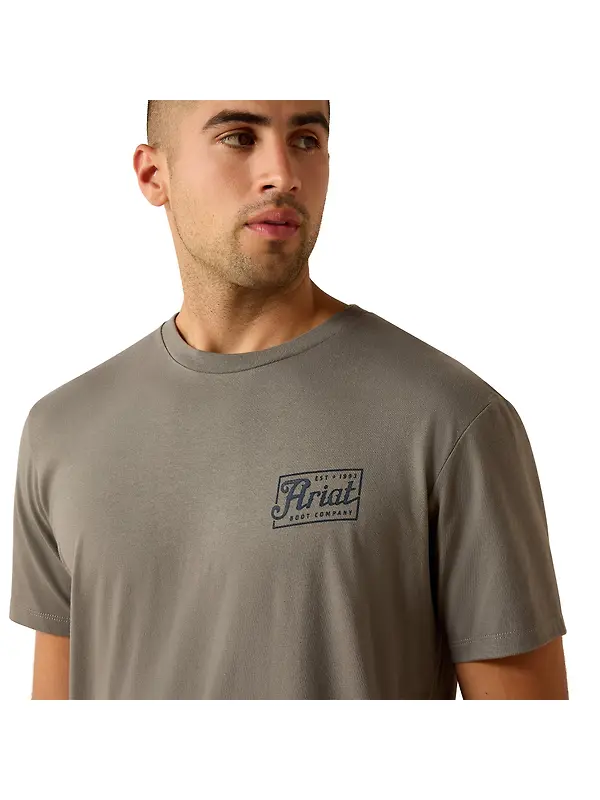 Ariat Men's Paintriot Classic Fit T-Shirt - Smoked Pearl Image 5