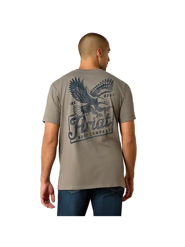 Ariat Men's Paintriot Classic Fit T-Shirt - Smoked Pearl Image 1