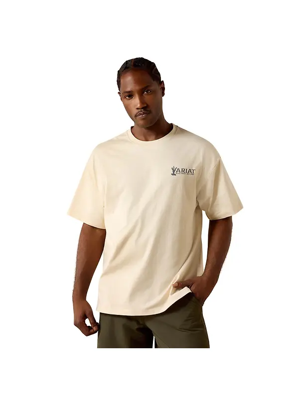 Ariat Men's The Wicked Boxy T-Shirt - Sandshell Image 2