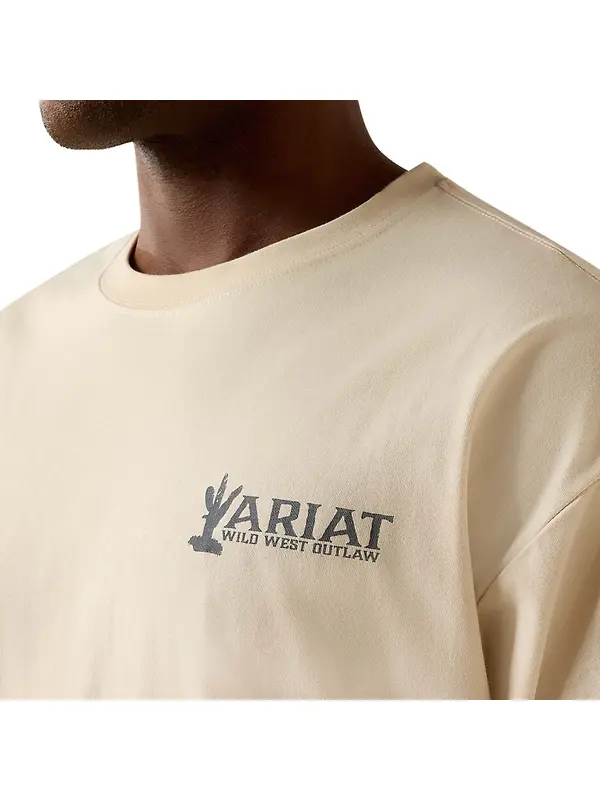 Ariat Men's The Wicked Boxy T-Shirt - Sandshell Image 5
