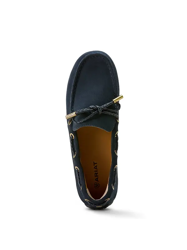Ariat Women's Margot Driving Moc - Navy Suede Image 8