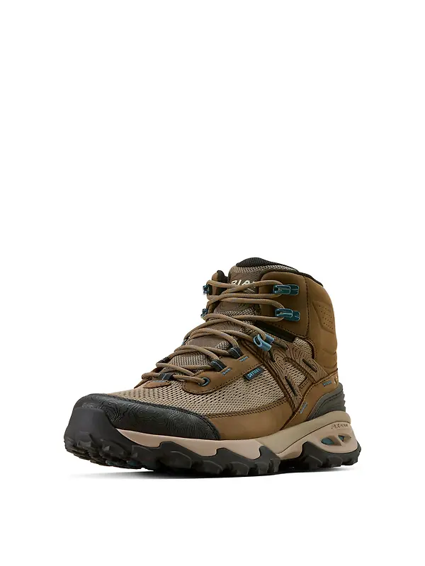 Ariat Women's Traverse Mid Waterproof Hiking Boots - Brown Bark Image 2