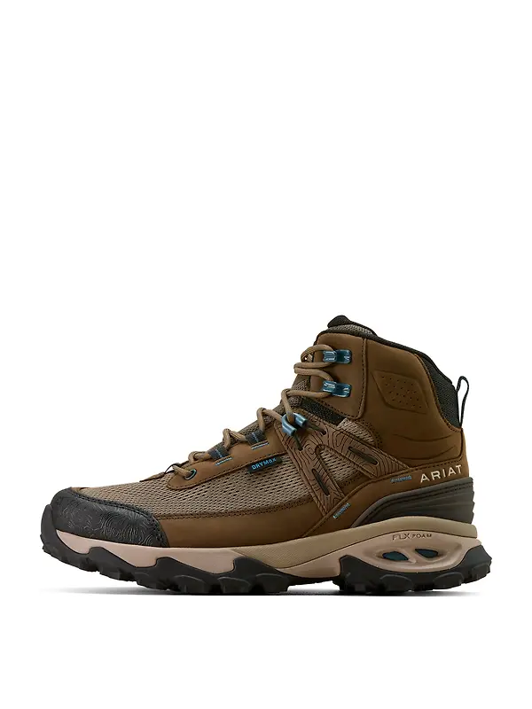 Ariat Women's Traverse Mid Waterproof Hiking Boots - Brown Bark Image 6