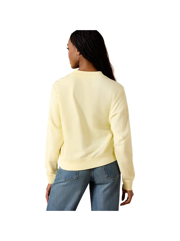 Ariat Women's Essential Crew Sweatshirt - Pear Sorbet Image 3