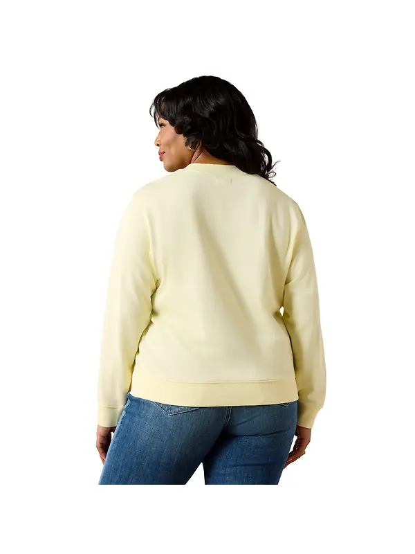 Ariat Women's Essential Crew Sweatshirt - Pear Sorbet Image 4