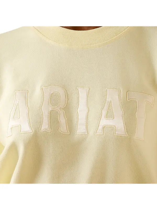 Ariat Women's Essential Crew Sweatshirt - Pear Sorbet Image 7