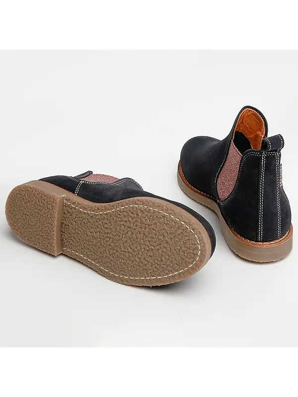 Penelope Chilvers Women's Safari Suede Boots - Navy/Cinnamon Image 5