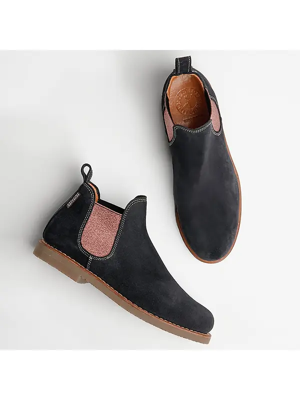 Penelope Chilvers Women's Safari Suede Boots - Navy/Cinnamon Image 6