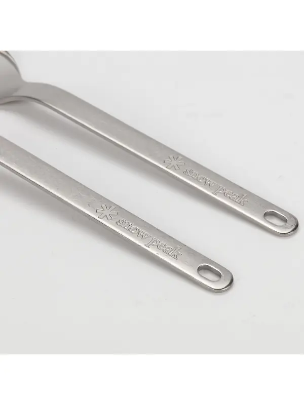 Snow Peak Titanium Fork & Spoon Set Image 5