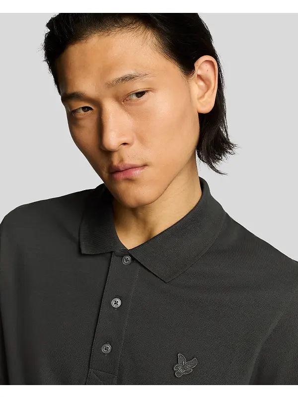 Lyle & Scott Men's Superfine Polo Shirt - Gunmetal Image 5