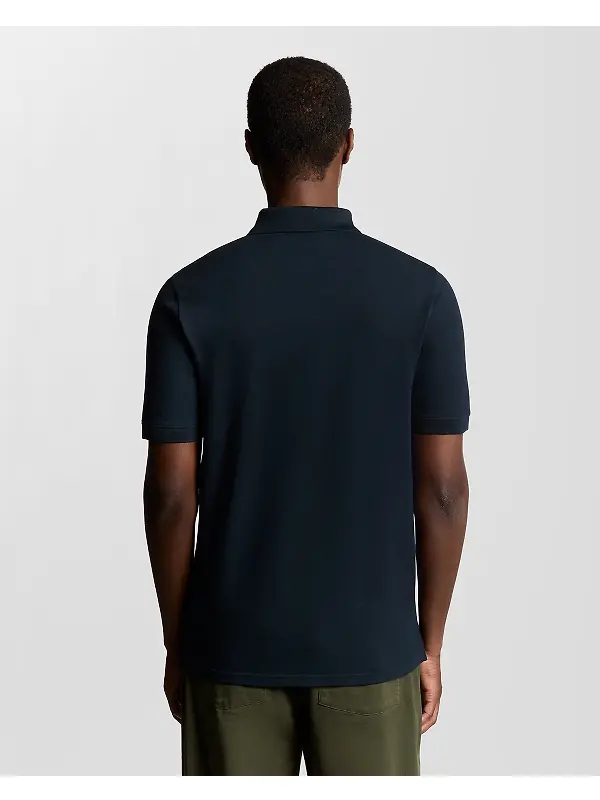 Lyle & Scott Men's Superfine Cotton Zip Polo Shirt - Carbon Image 5