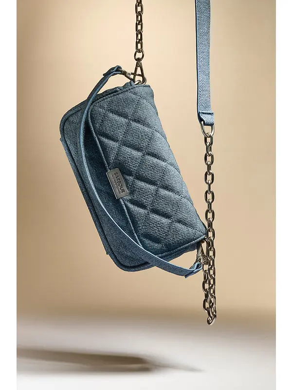 Barbour International Women's Denim Mini Soho Crossbody Bag - Light Denim Image 3