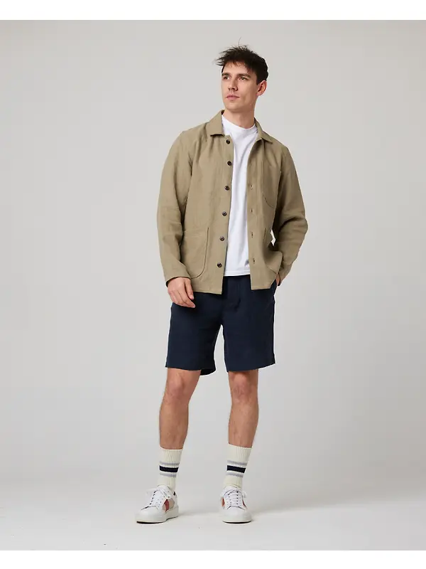 Peregrine Men's Windsor Linen Shacket - Sage Image 3