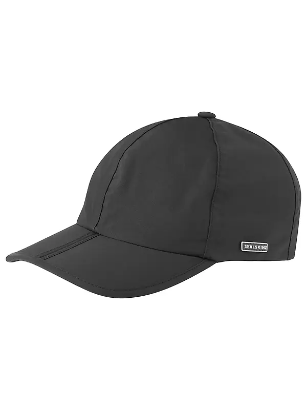 Sealskinz Salle Waterproof Foldable Peak Cap - Black Image 1