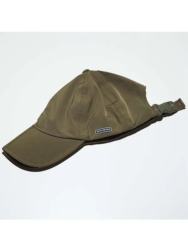 Sealskinz Salle Waterproof Foldable Peak Cap - Olive Image 2