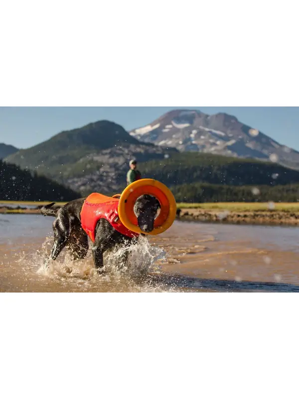 RUFFWEAR Hydro Plane Floating Throw Toy - Campfire Orange Image 10