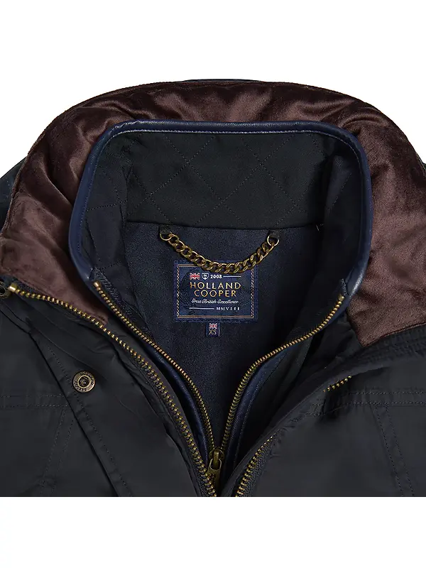 Holland Cooper Women's Stamford Country Coat - Ink Navy Image 9