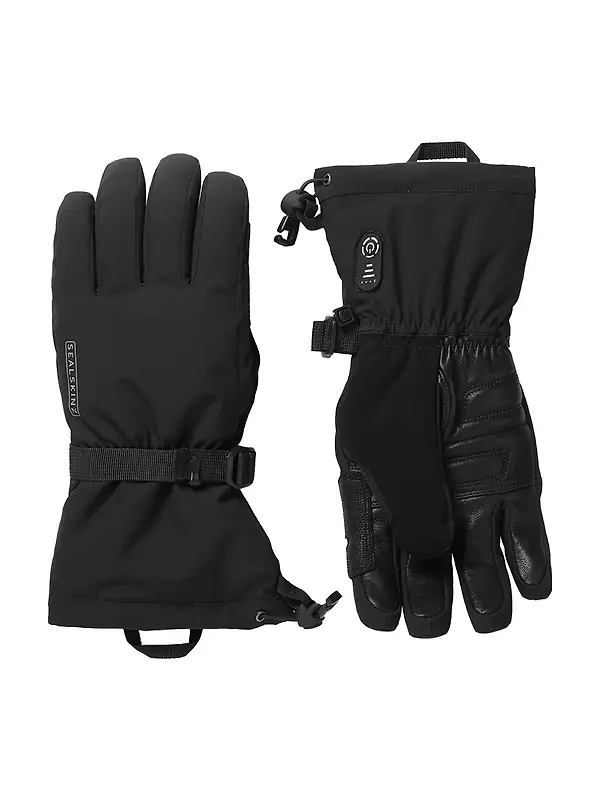 Sealskinz Stowbridge Waterproof Automatic Heated Gauntlets - Black Image 1