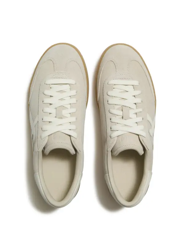 FitFlop Women's The Dash FF T-Toe Suede Trainers - Hazy Taupe / Cream Image 4