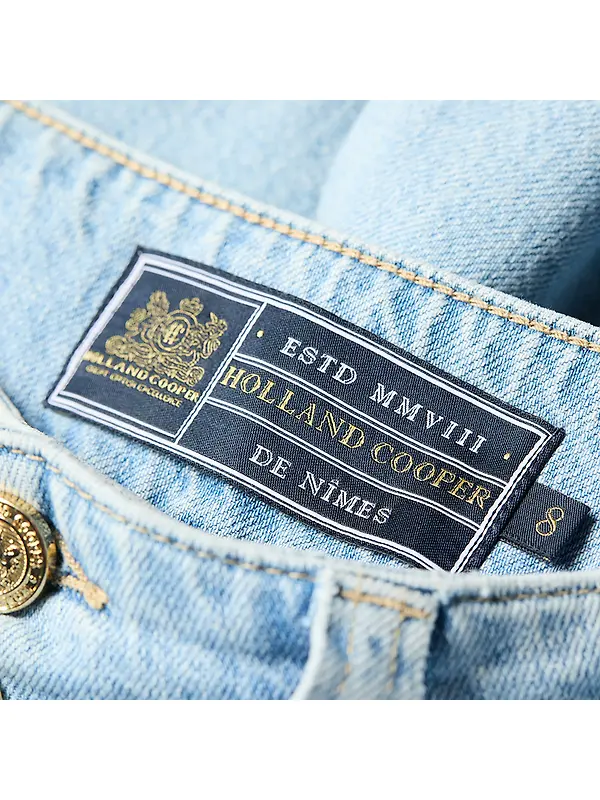Holland Cooper Women's Tailored Wide Leg Jeans - Vintage Indigo Image 9