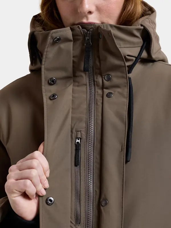 Didriksons Women's Lilian Waterproof Parka - Mocha Brown Image 9