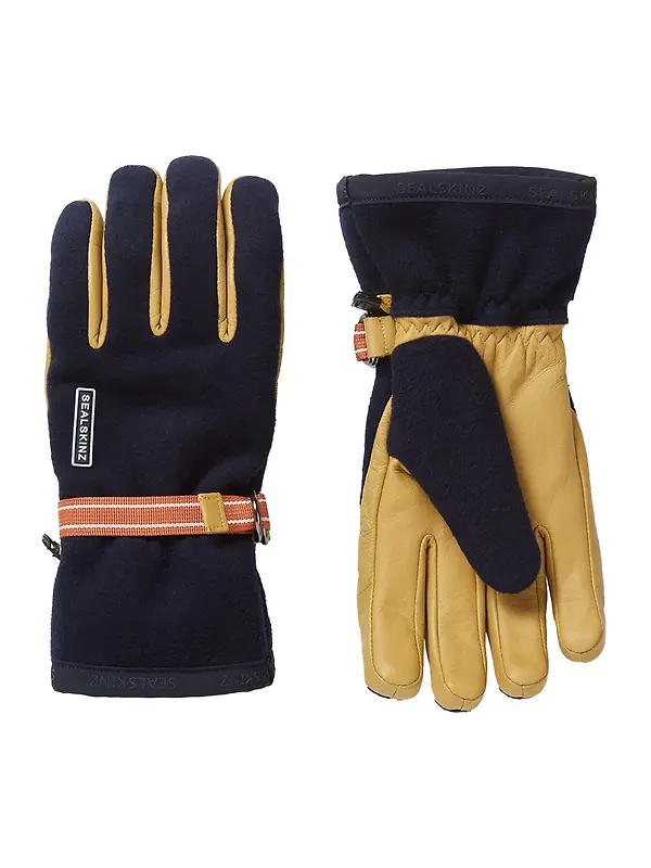 Sealskinz Toftwood Waterproof Boiled Wool Gloves - Navy Product Image