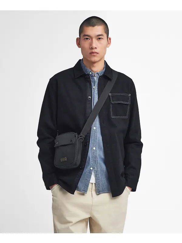 Barbour International Knockhill Essential Crossbody Bag - Black Image 2
