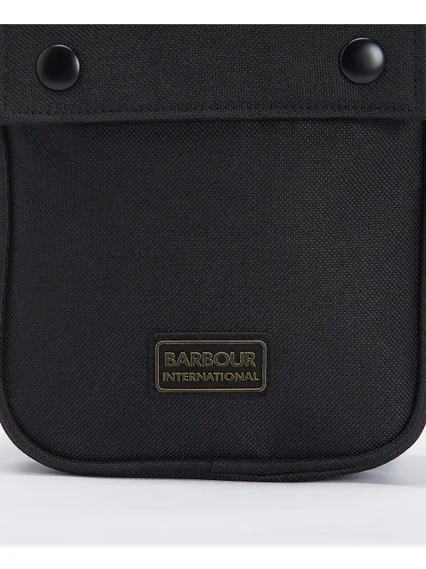 Barbour International Knockhill Essential Crossbody Bag - Black Image 4