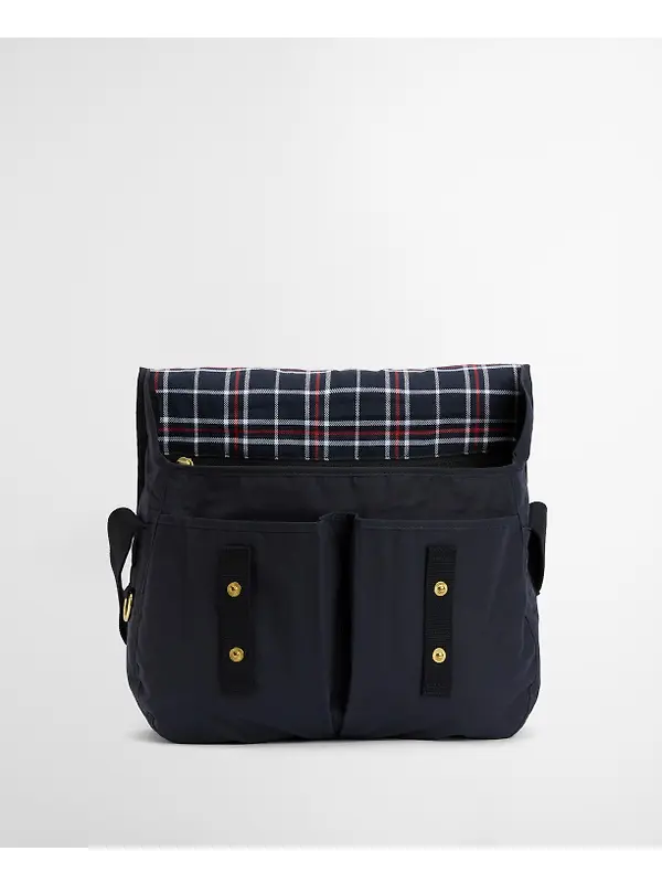 Barbour Transport Riever Crossbody Bag - Navy Image 4