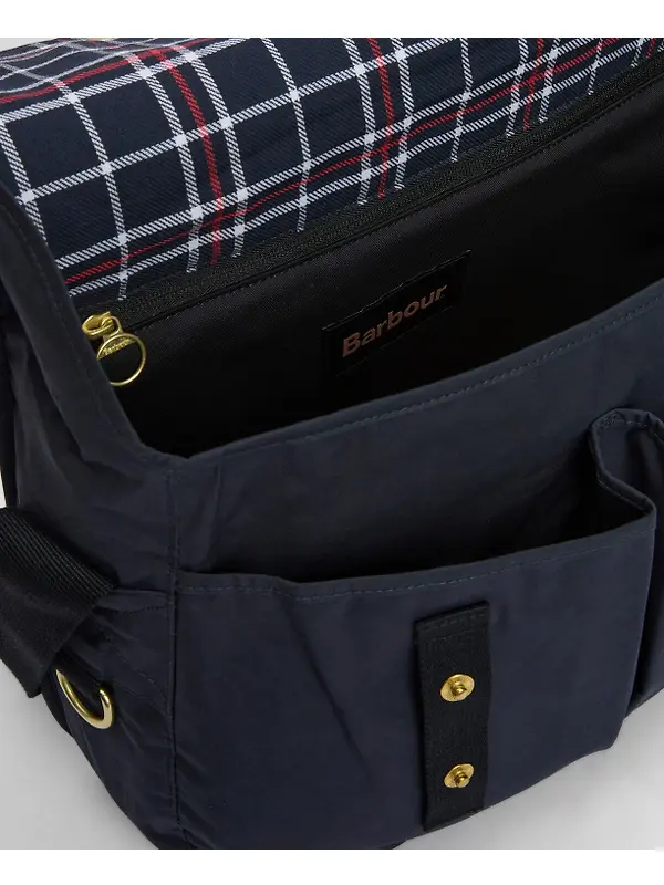 Barbour Transport Riever Crossbody Bag - Navy Image 11