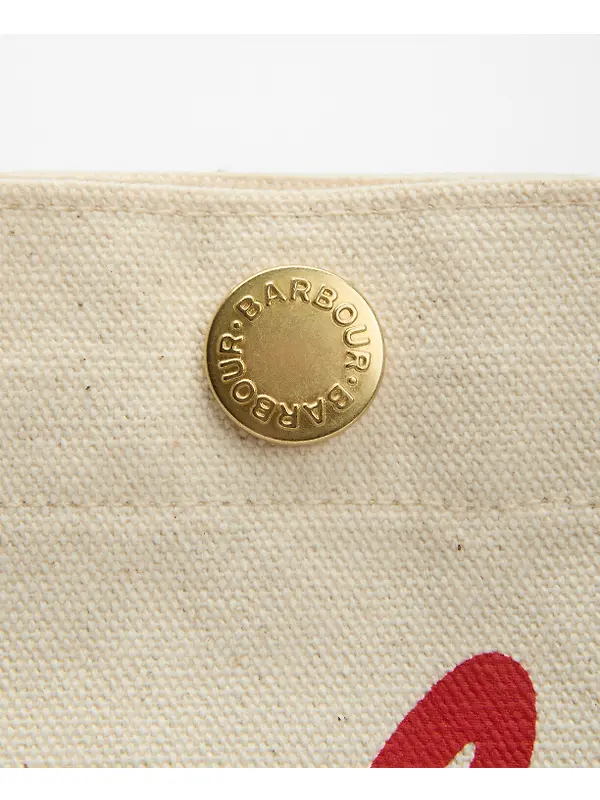 Barbour Script Tote Bag - Red Logo Image 6
