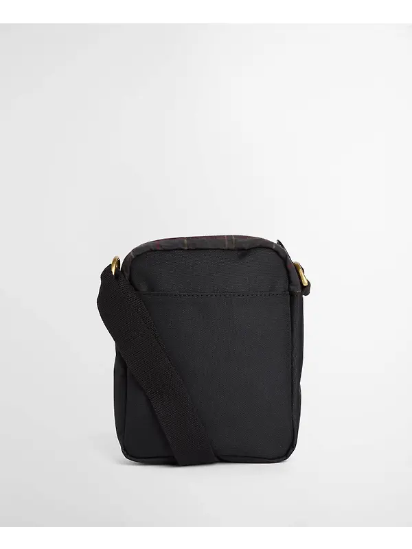 Barbour Field Wax Crossbody Bag - Dark Classic Tartan Image 3