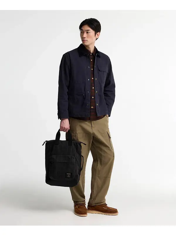 Barbour Field Wax Backpack - Dark Classic Tartan Image 2