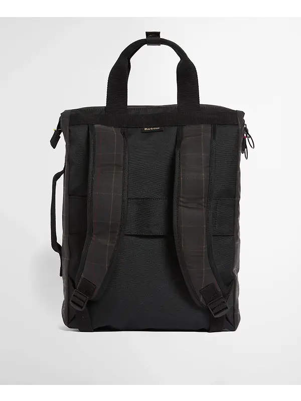Barbour Field Wax Backpack - Dark Classic Tartan Image 3