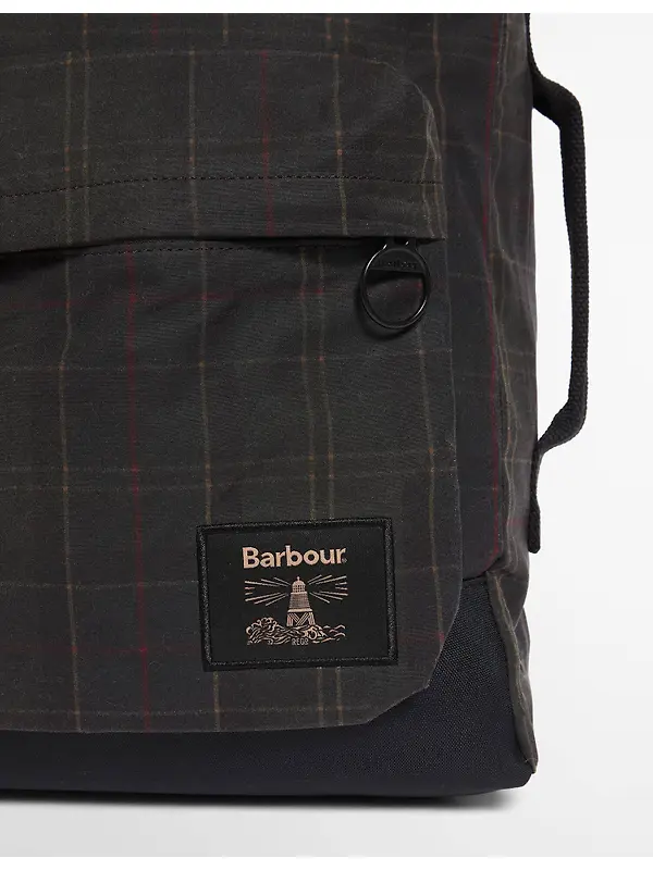 Barbour Field Wax Backpack - Dark Classic Tartan Image 4