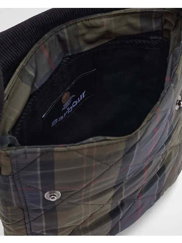 Barbour Tartan Liddesdale Crossbody Bag - Shadow Classic Tartan Image 5
