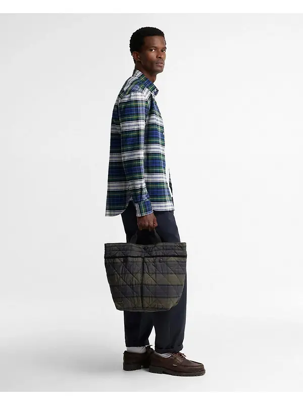 Barbour Tartan Liddesdale Tote Bag - Shadow Classic Tartan Image 2