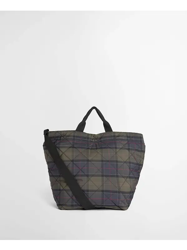 Barbour Tartan Liddesdale Tote Bag - Shadow Classic Tartan Image 3