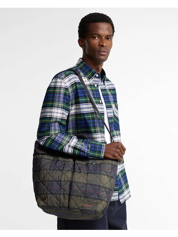 Barbour Tartan Liddesdale Tote Bag - Shadow Classic Tartan Image 5