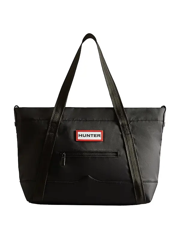 Hunter Original Midi Topclip Tote - Black Image 1