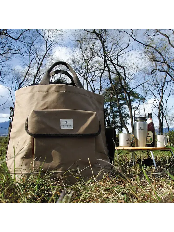 Snow Peak Small Tote Bag - Brown Image 2
