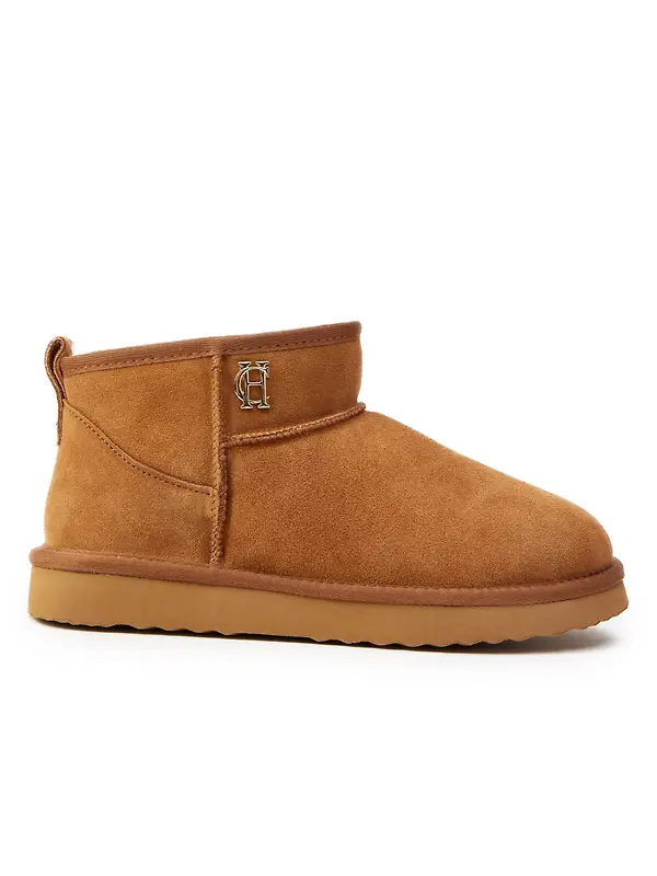 Holland Cooper Women's Ultra Mini Shearling Boots - Tan Image 1