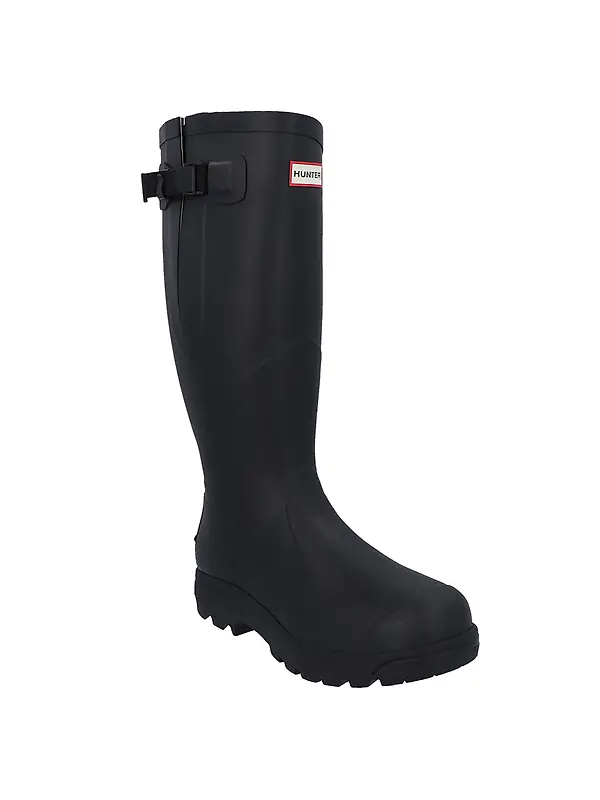 Hunter Unisex Balmoral MkII Side Adjustable Boots - Black Image 6