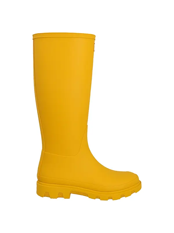 Hunter Unisex Downpour Tall Wellington Boots - Yellow Image 1