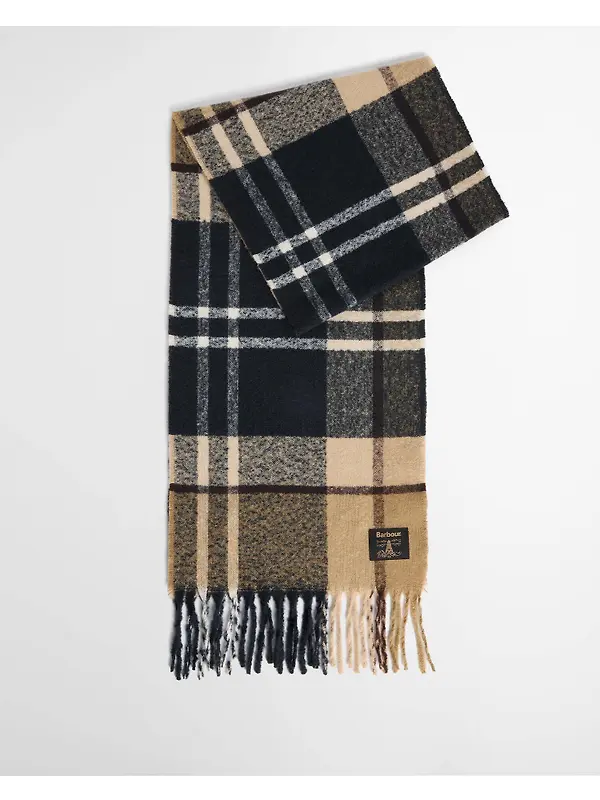 Barbour Yorklane Tartan Scarf - Birchwood Dress Tartan Image 3