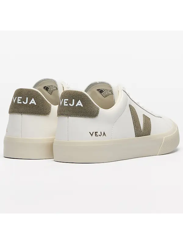 VEJA Men's Campo Leather Sneakers - White Kaki Image 3