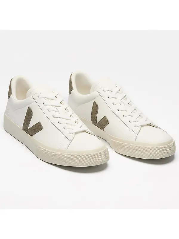 VEJA Men's Campo Leather Sneakers - White Kaki Image 2